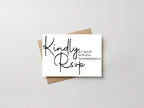 Minimalist RSVP Wedding Party Cards | Pack of 10 | A6 - Larosier Prints