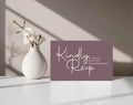 Heather RSVP Wedding Party Cards | Pack of 10 | A6 - Larosier Prints