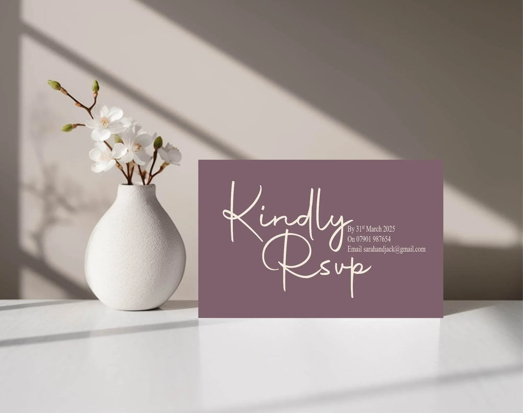 Heather Wedding Invitation Suite - Larosier Prints
