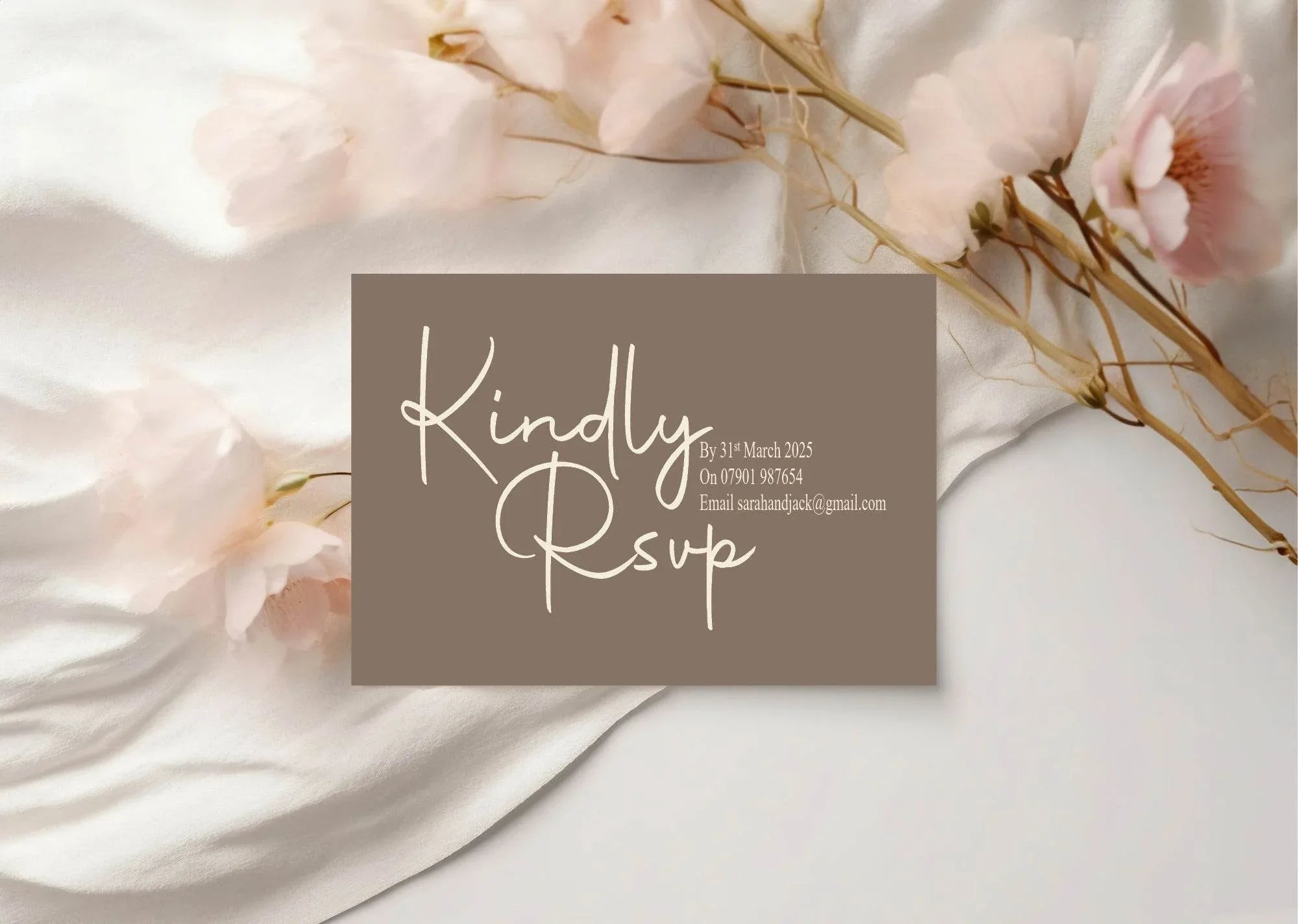 Earth RSVP Wedding Party Cards | Pack of 10 | A6 - Larosier Prints