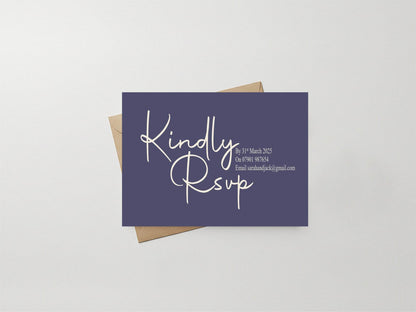 Sapphire Wedding Invitation Suite
