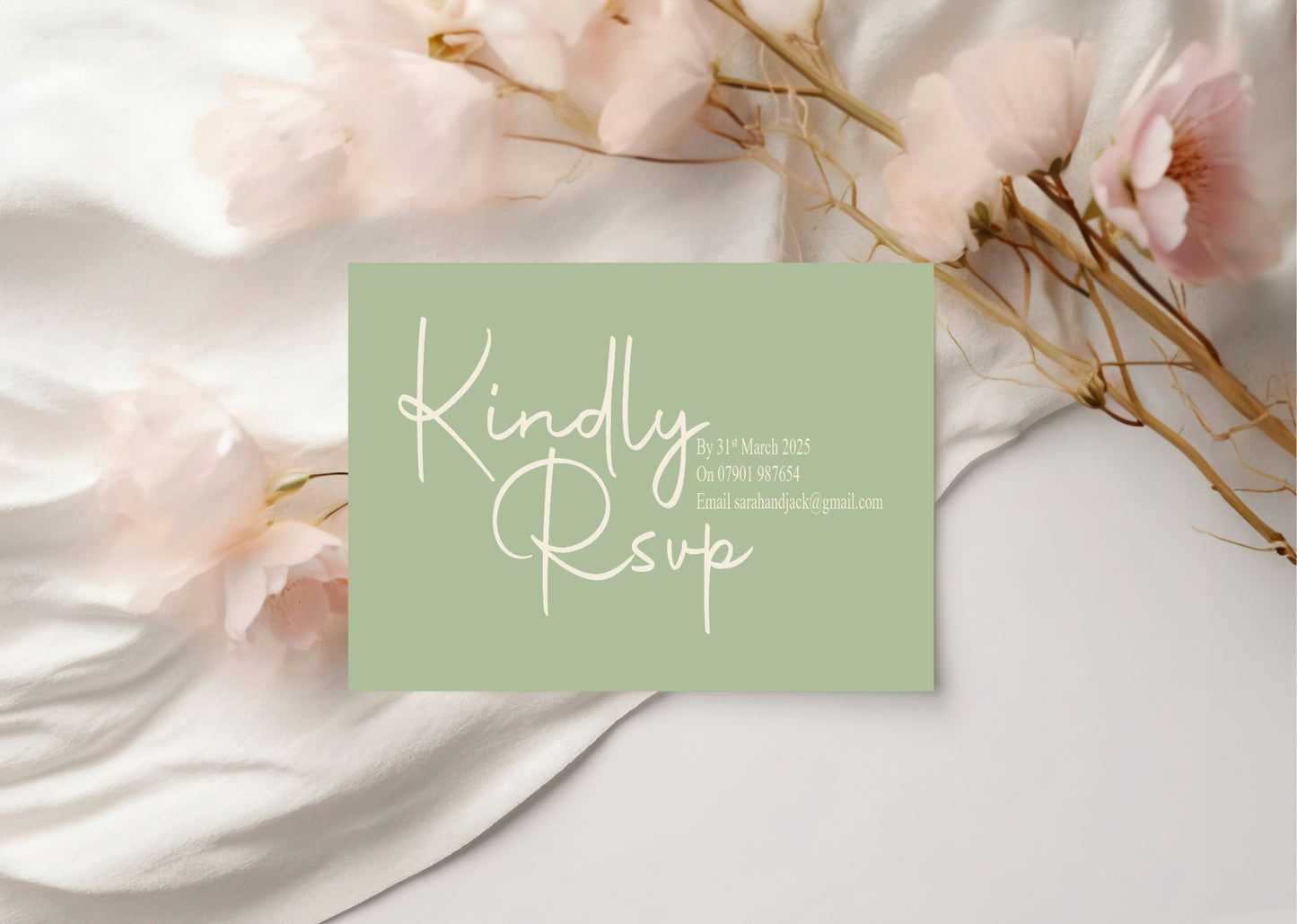 Willow RSVP Wedding Party Cards | Pack of 10 | A6