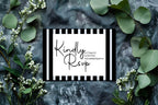Black & White Stripe Wedding Invitation Suite - Larosier Prints