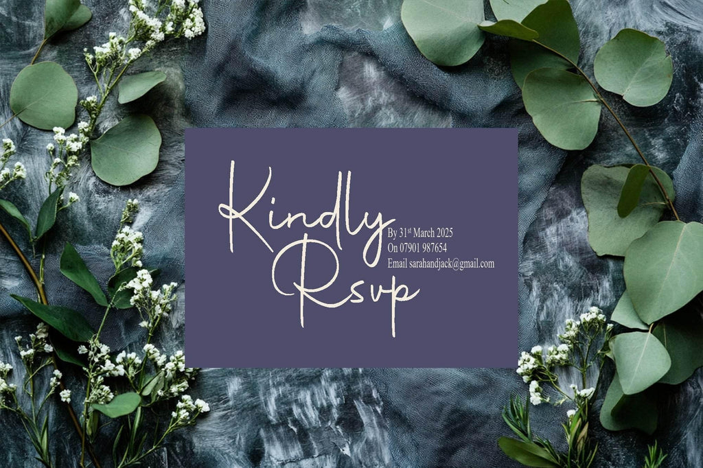 Sapphire Wedding Invitation Suite - Larosier Prints