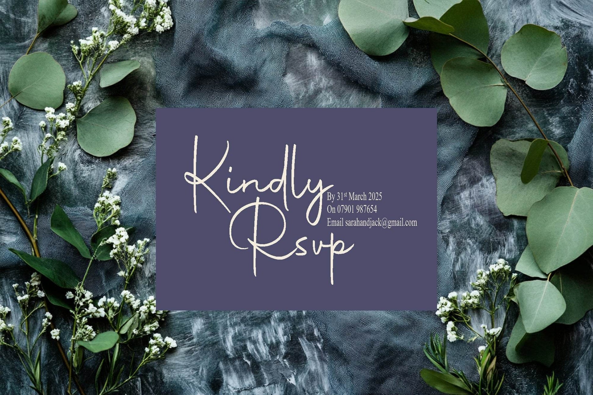 Sapphire Wedding Invitation Suite