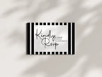 Black & White Stripe Wedding Invitation Suite - Larosier Prints