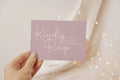 Dusky Pink RSVP Wedding Party Cards | Pack of 10 | A6 - Larosier Prints