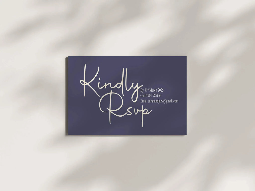 Sapphire Wedding Invitation Suite - Larosier Prints