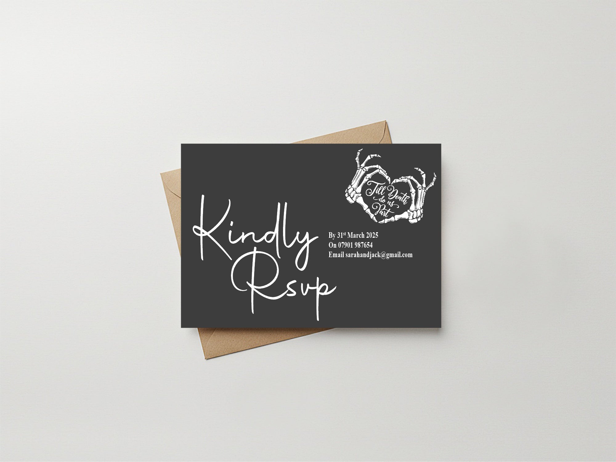 Till Death Do Us Part Wedding Invitation Suite Bundle