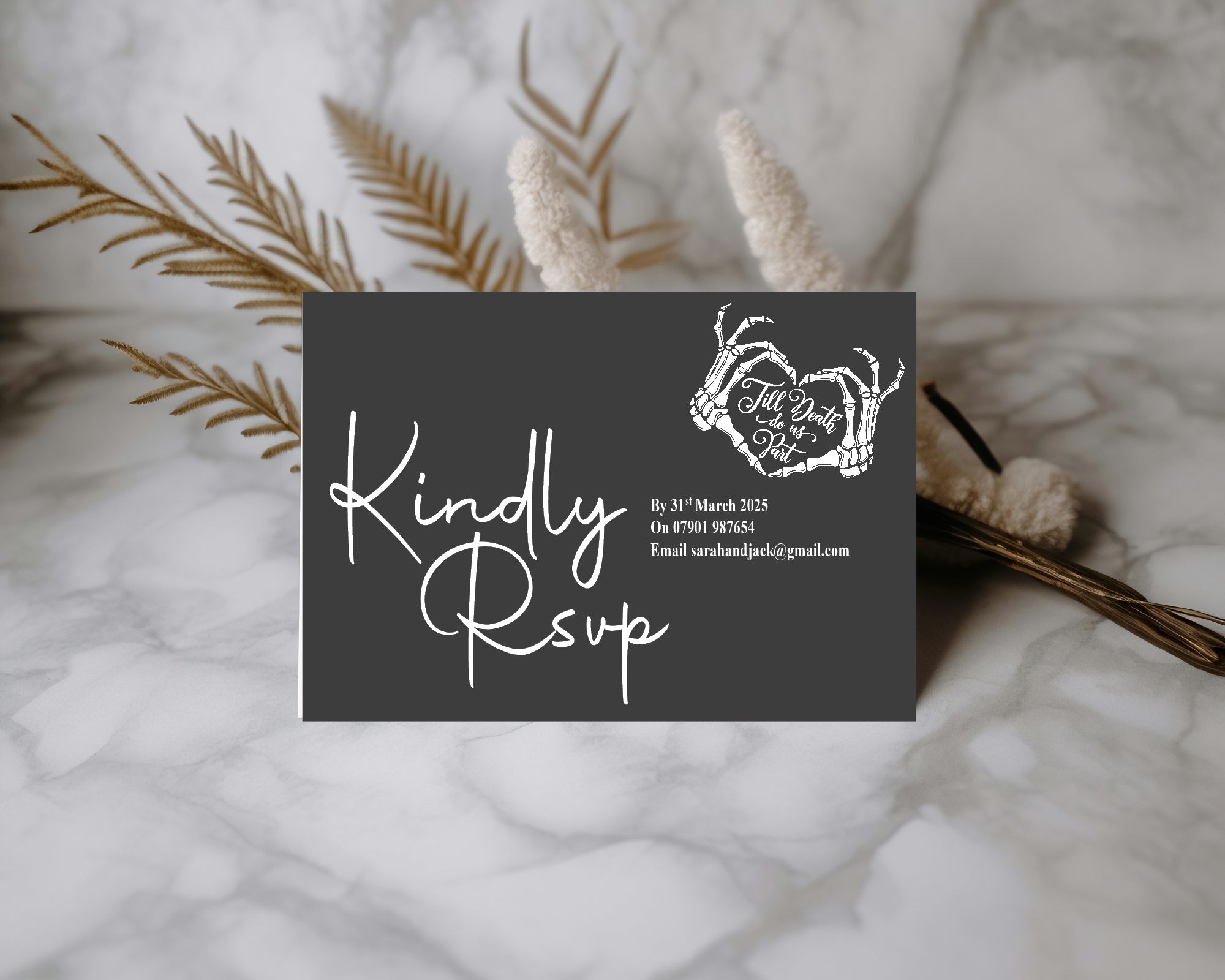 Till Death Do Us Part Wedding Invitation Suite Bundle