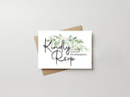 Green & White Rose RSVP Wedding Party Cards | Pack of 10 | A6 - Larosier Prints