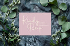 Dusky Pink RSVP Wedding Party Cards | Pack of 10 | A6 - Larosier Prints
