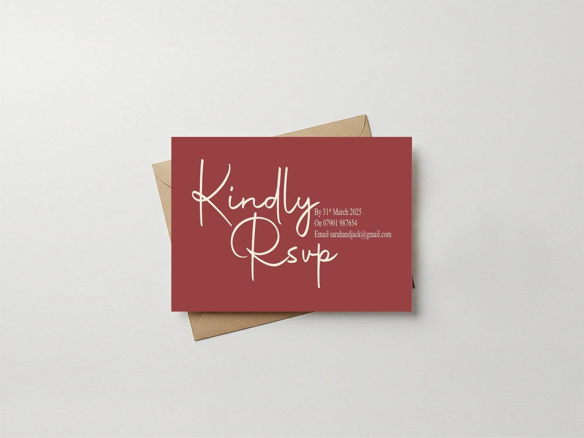Rosewood Wedding Invitation Suite - Larosier Prints