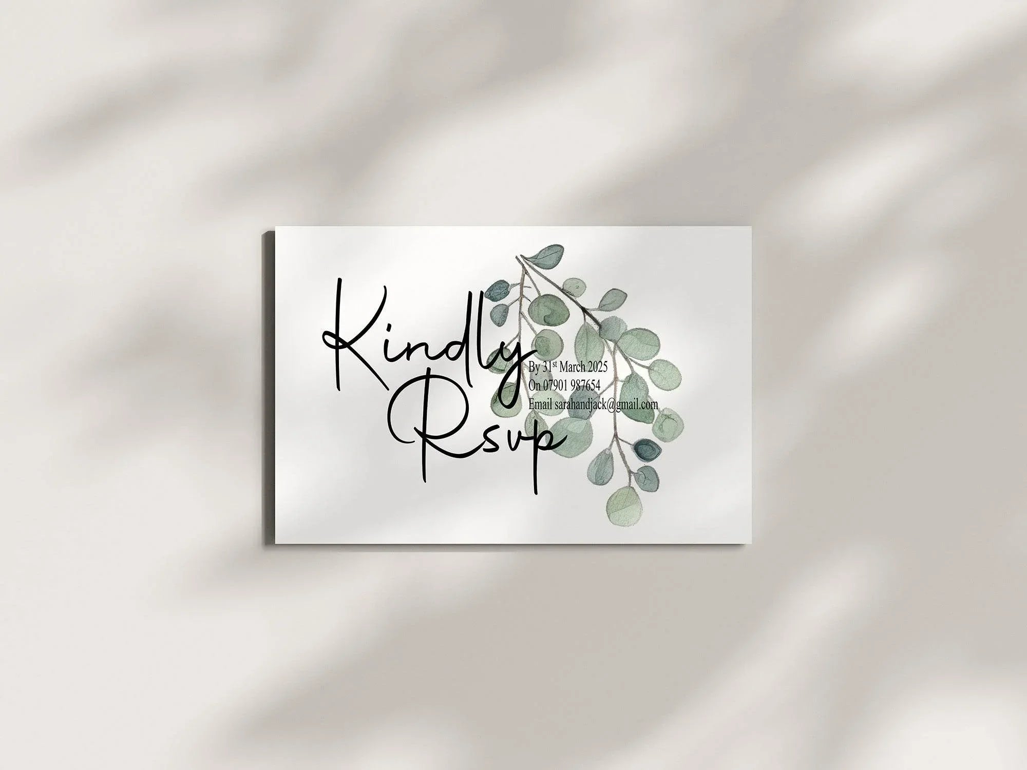 Eucalyptus Wedding Invitation Suite - Larosier Prints