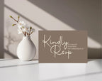 Earth RSVP Wedding Party Cards | Pack of 10 | A6 - Larosier Prints