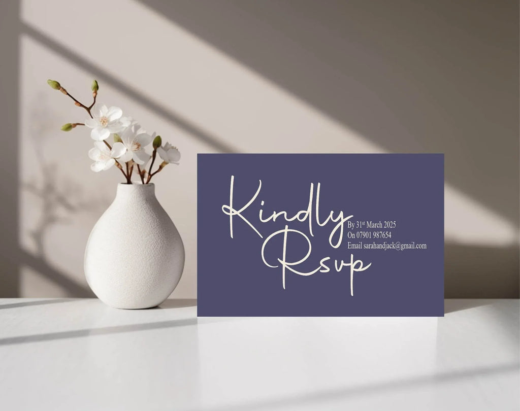 Sapphire Wedding Invitation Suite - Larosier Prints