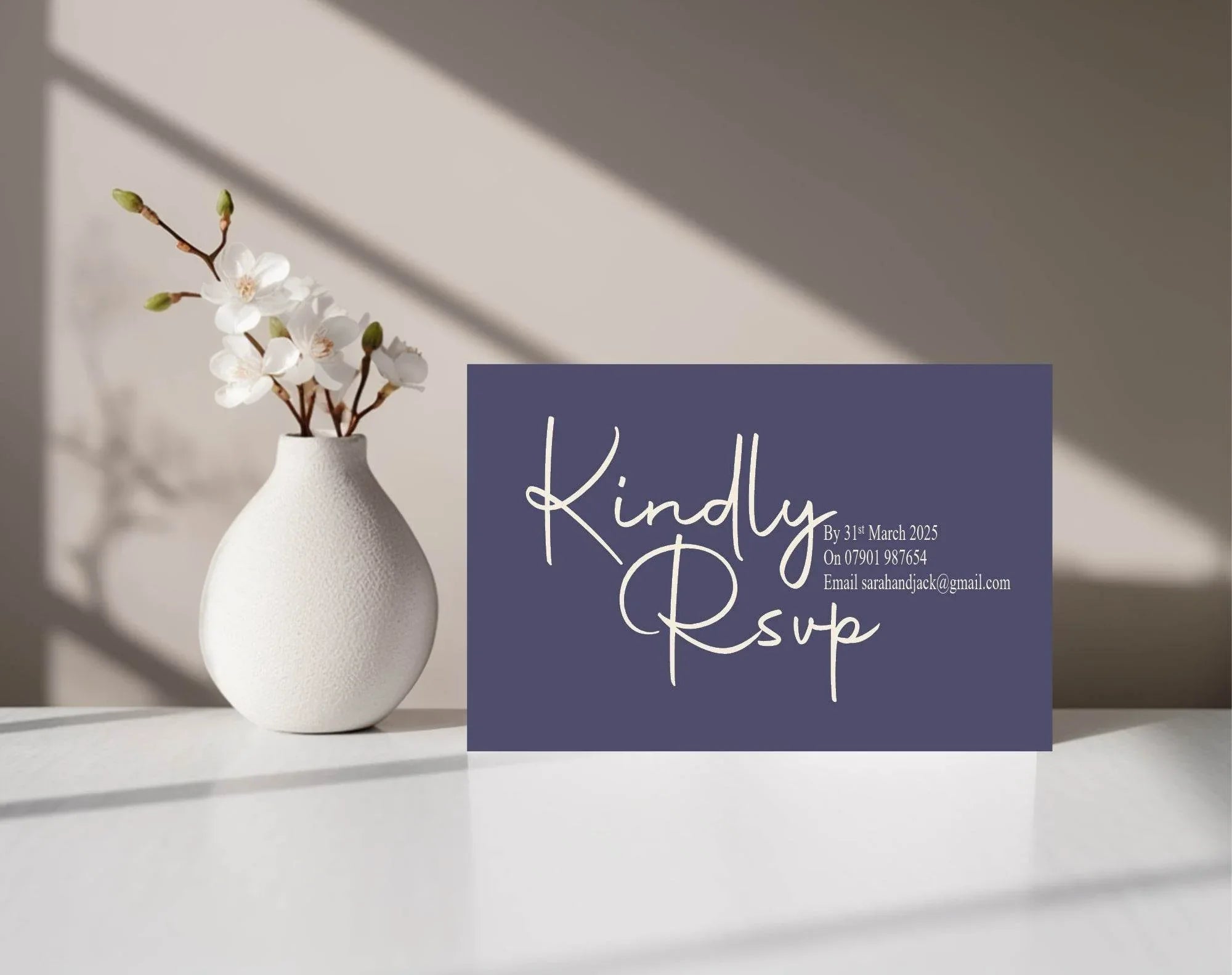Sapphire Wedding Invitation Suite - Larosier Prints