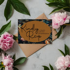 Moody Floral Wedding Party Save The Dates & Envelopes | Pack of 10