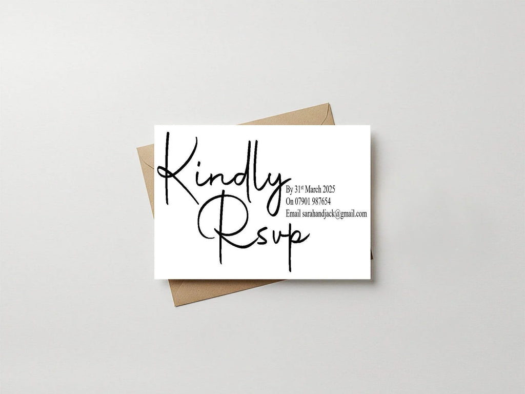 Minimalist Wedding Invitation Suite - Larosier Prints