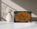 Moody Floral Wedding RSVP Cards | Pack Of 10 A6