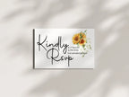 Sunflower RSVP Wedding Party Cards | Pack of 10 - Larosier Prints