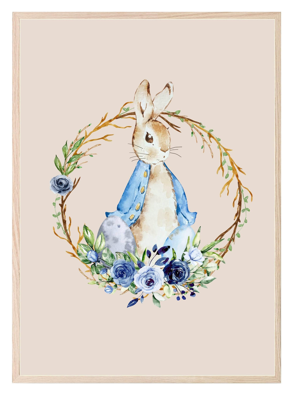 Rabbit Print | Kids Wall Art - Larosier Prints