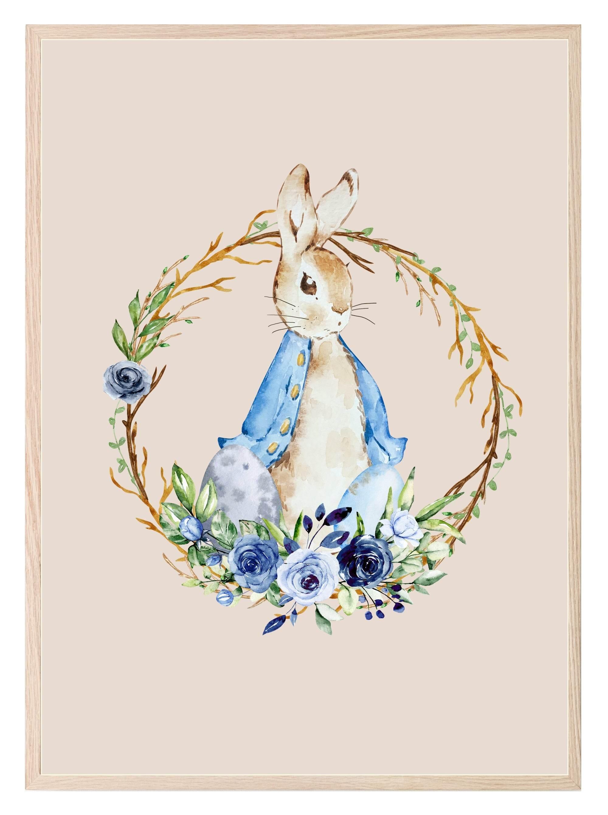 Rabbit Print | Kids Wall Art - Larosier Prints