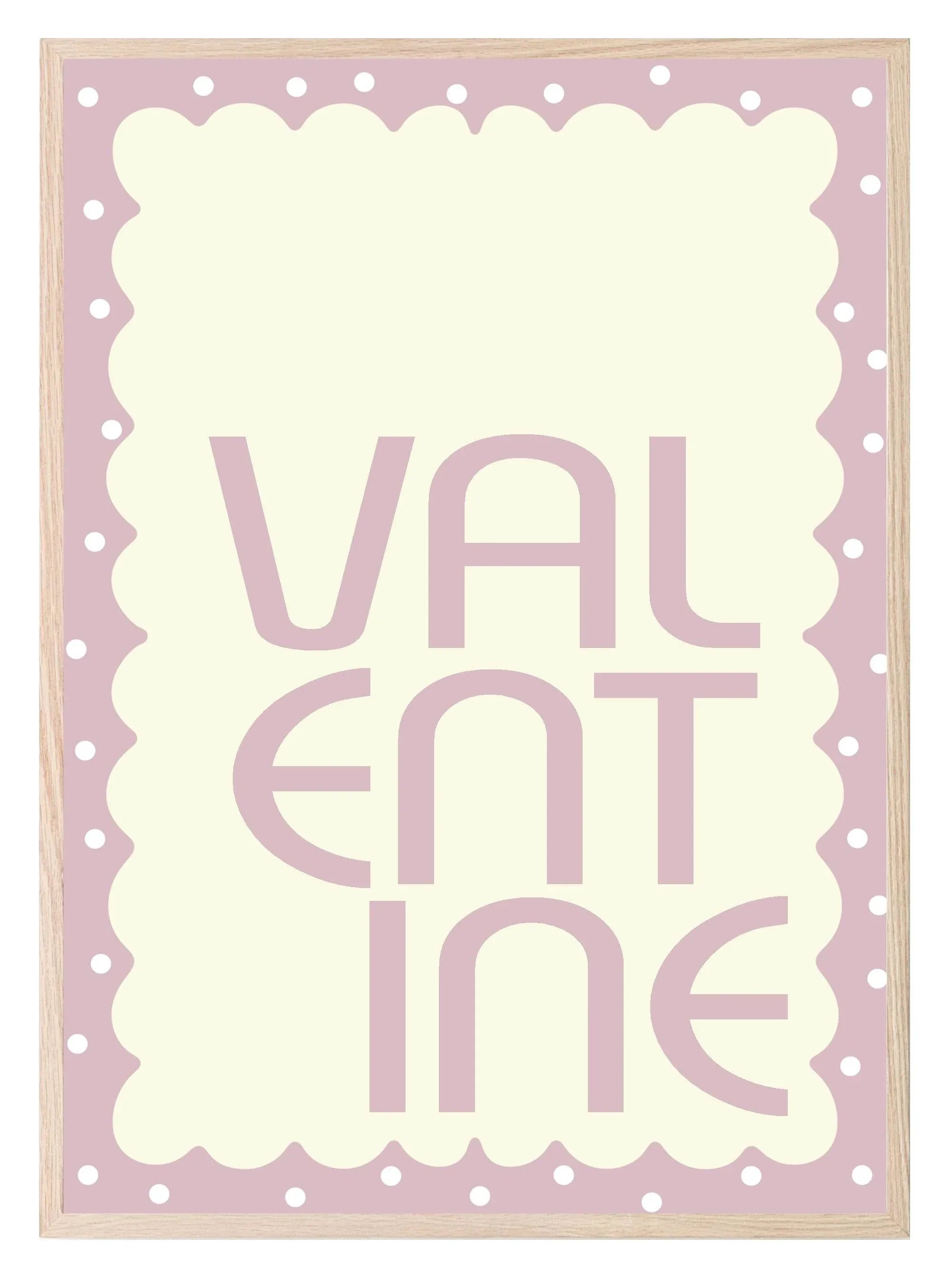 Valentine Print | Pink or Red Wall Art - Larosier Prints