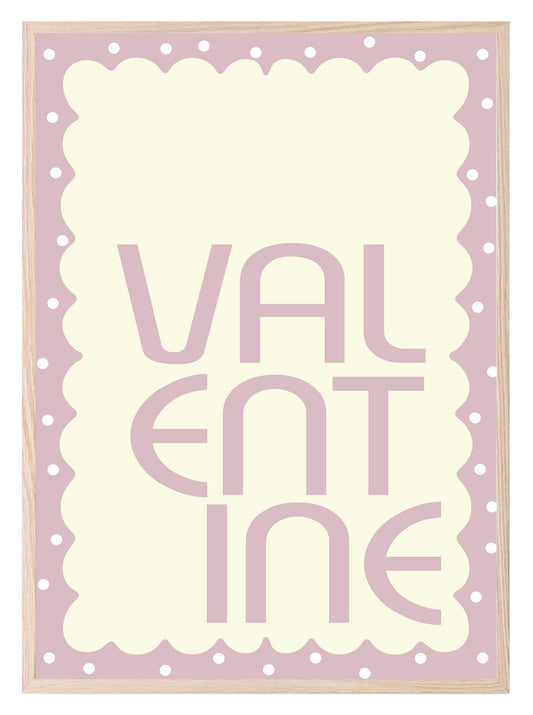 Valentine Print | Pink or Red Wall Art Pink