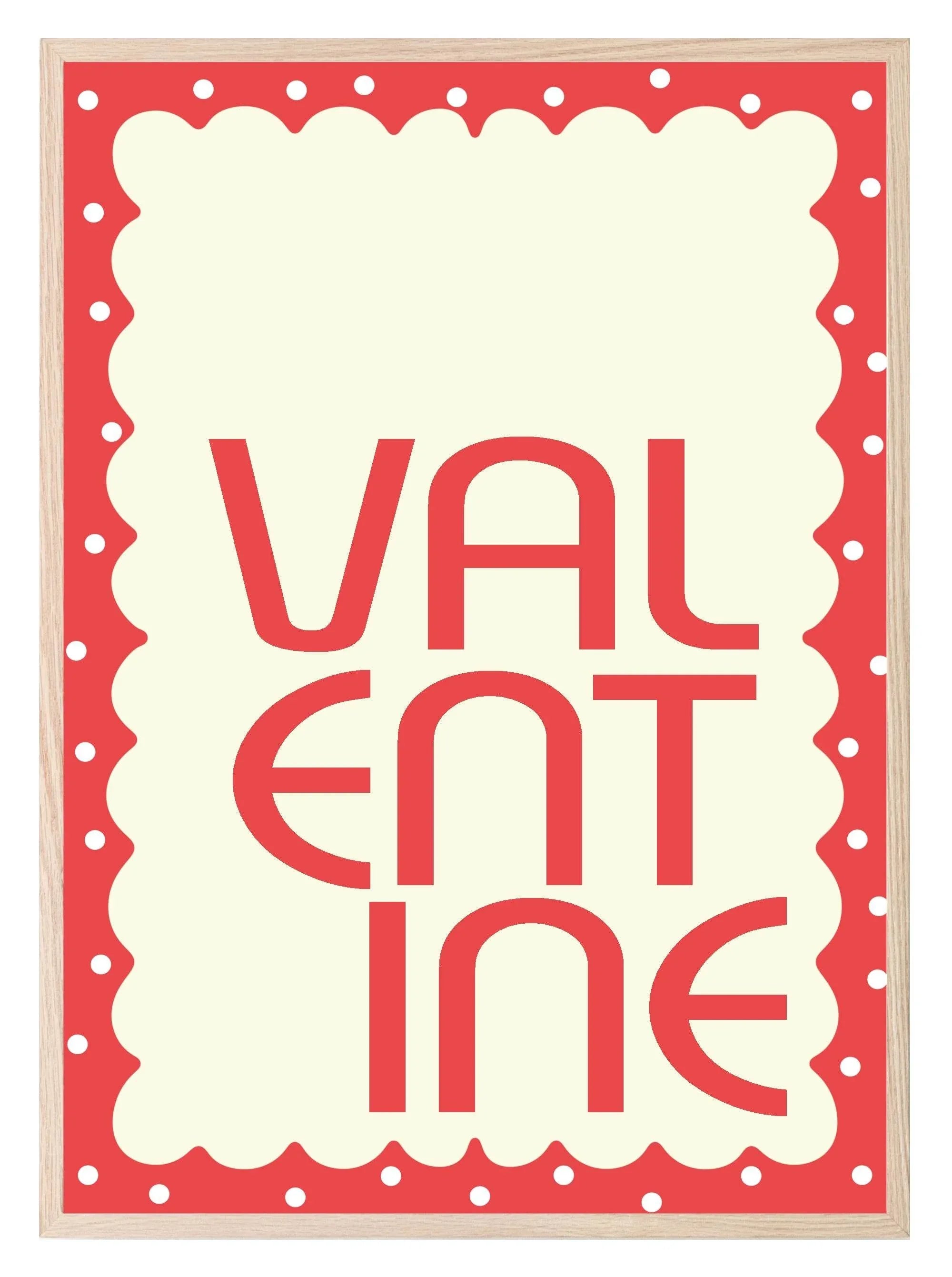 Valentine Print | Pink or Red Wall Art - Larosier Prints