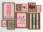 Personalised Initials Love Heart Print | Romantic Wall Art - Larosier Prints