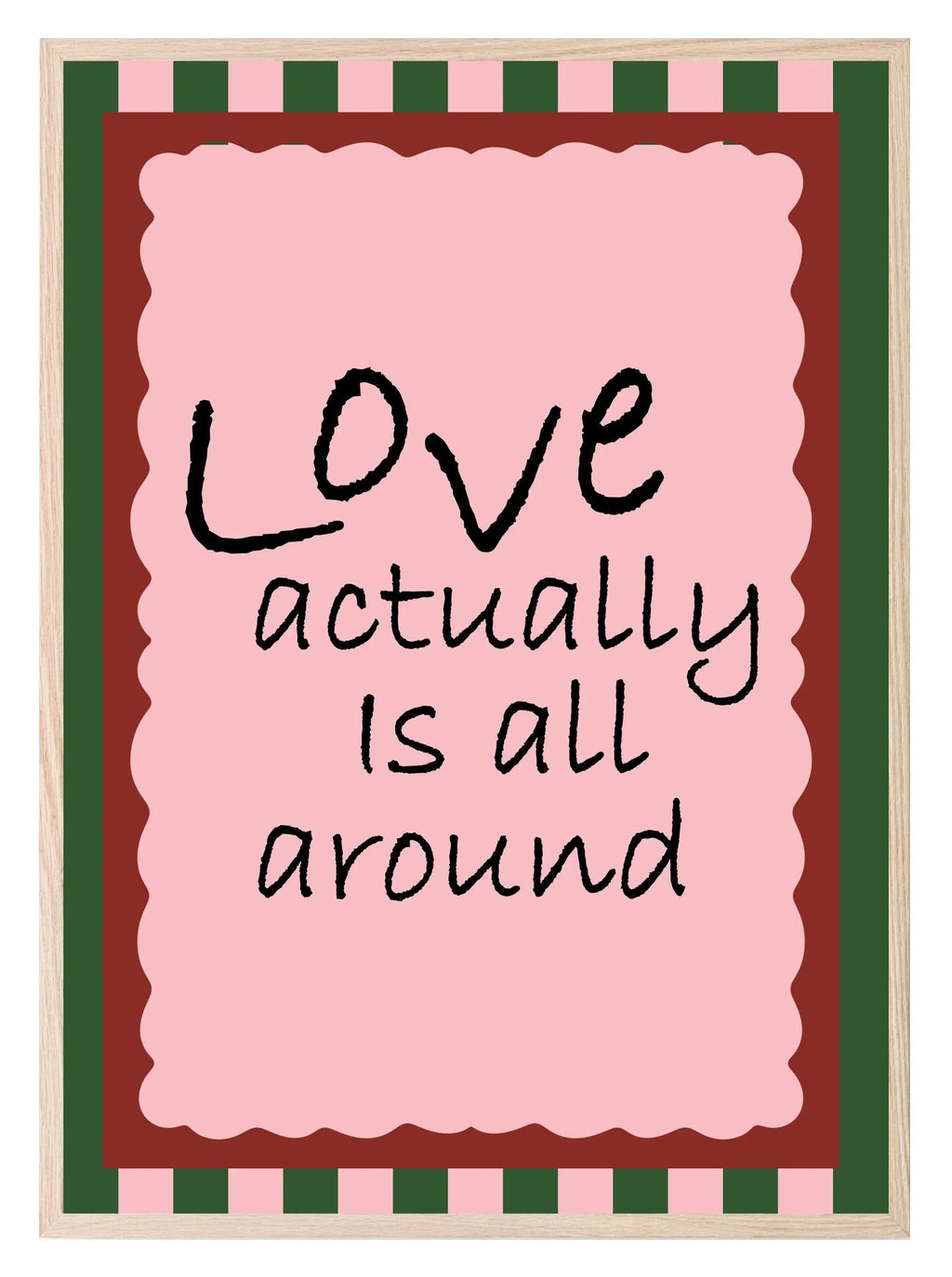 Love Actually Is All Around Print | Romantic Wall Art - Larosier Prints