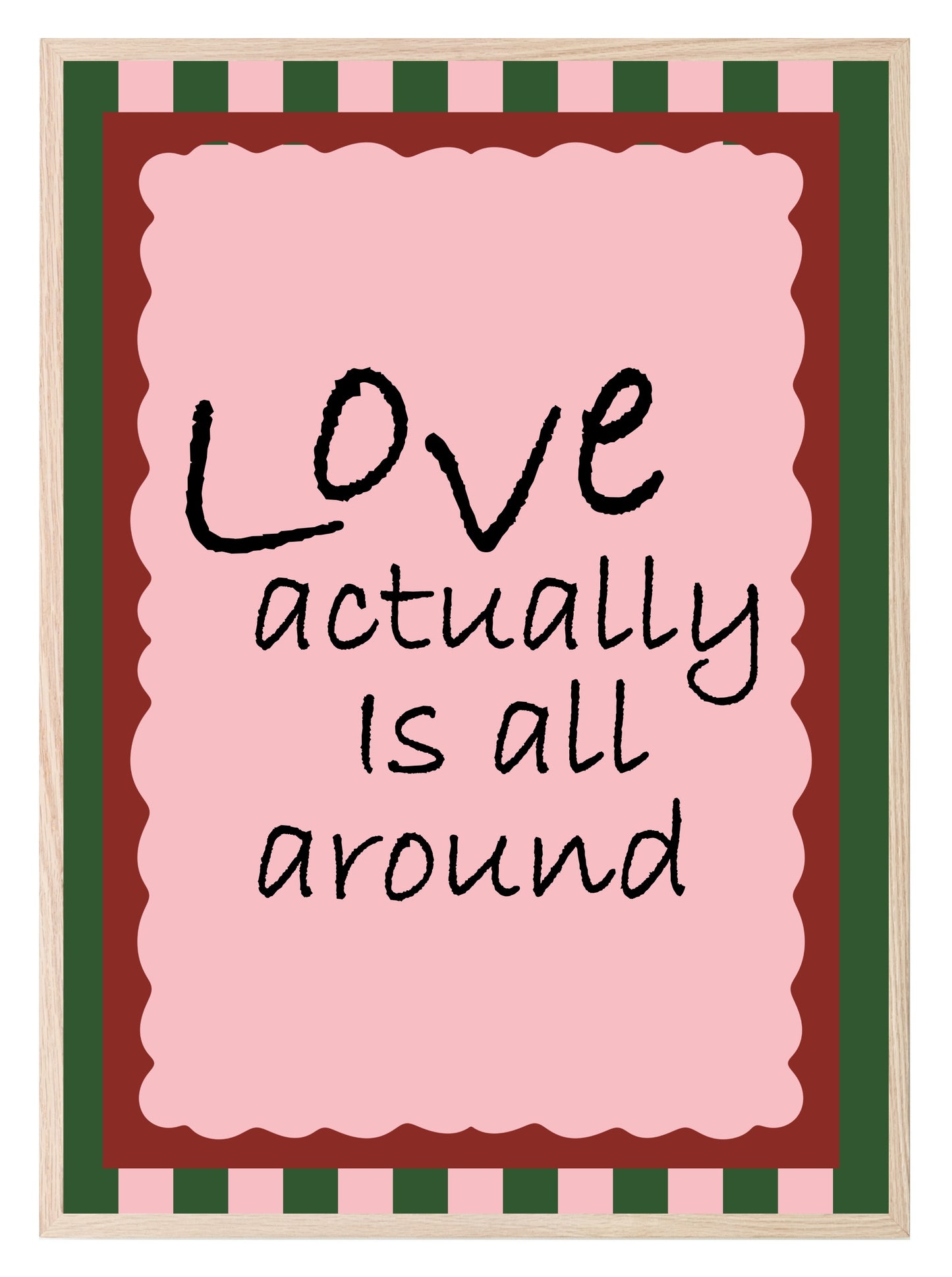 Love Actually Is All Around Print | Romantic Wall Art