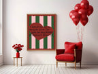 I Have So Much Love In My Heart Print | Cute Wall Art - Larosier Prints