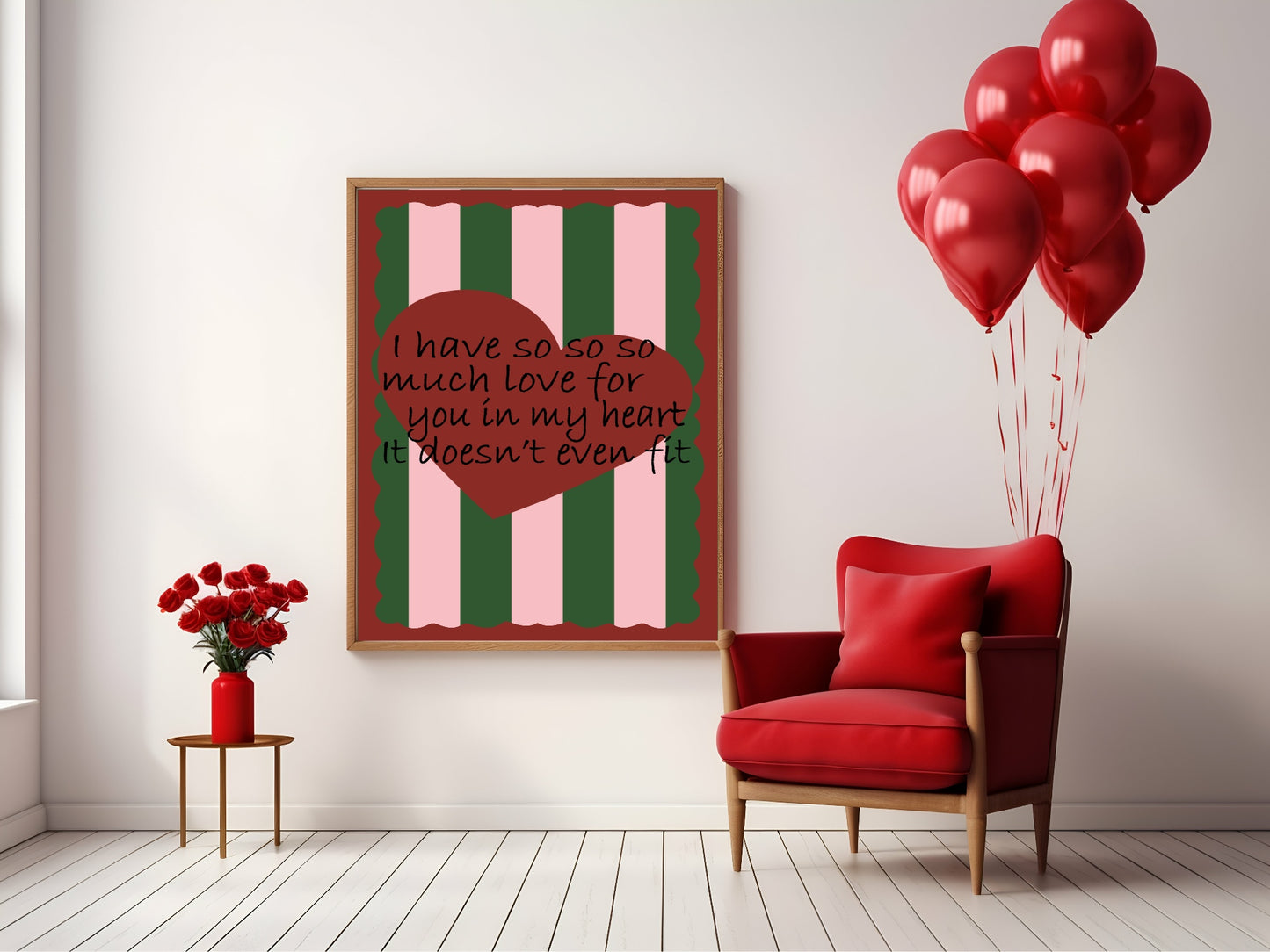 I Have So Much Love In My Heart Print | Cute Wall Art