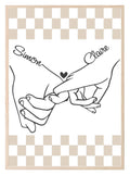 Personalised Pinkie Promise Print | Romantic Wall Art - Larosier Prints