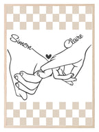 Personalised Pinkie Promise Print | Romantic Wall Art - Larosier Prints