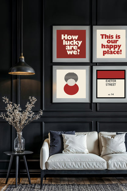 How Lucky Are We Print | Family & Love Wall Art