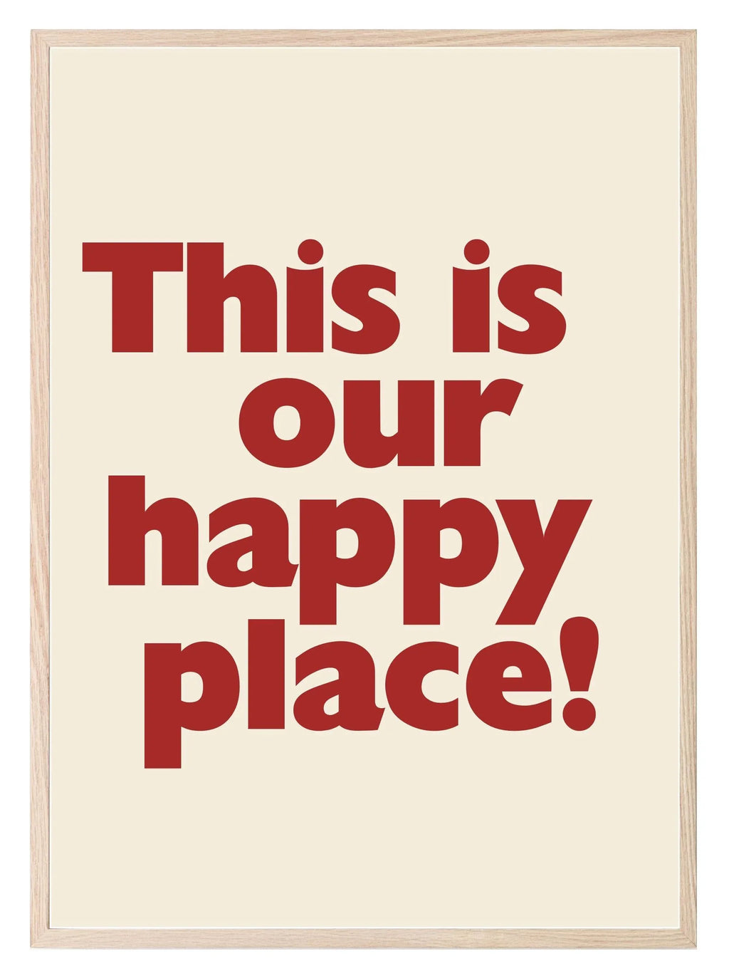 This Is Our Happy Place Print | Romantic Wall Art - Larosier Prints
