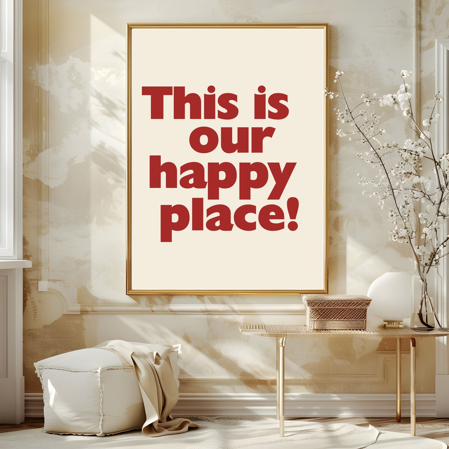 This Is Our Happy Place Print | Romantic Wall Art