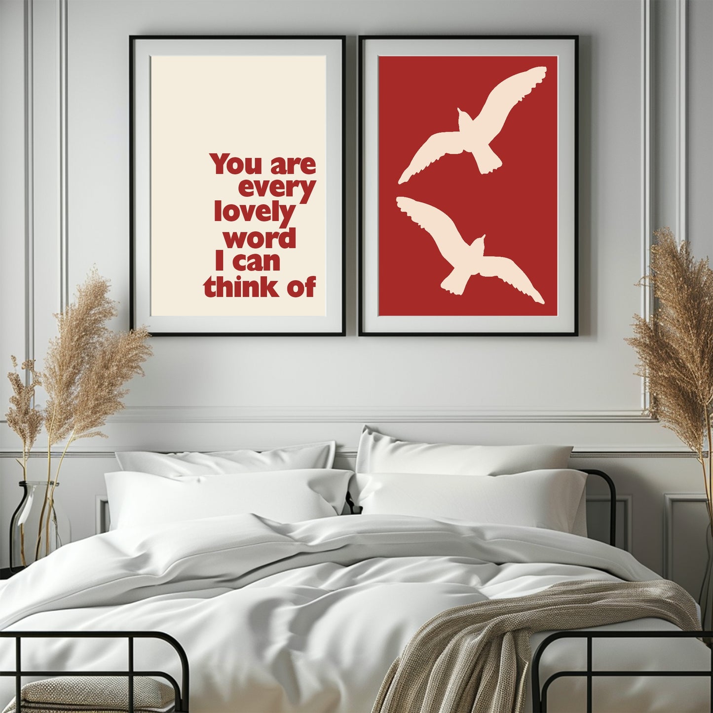 Birds Print | Romantic Wall Art