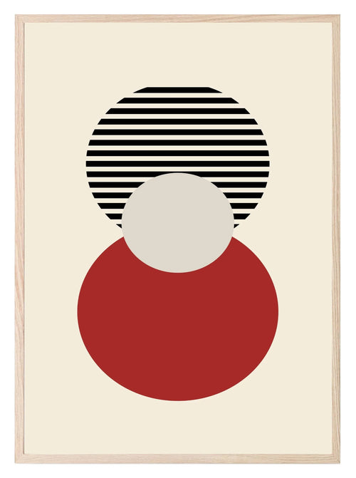 Abstract Circles Print | Geometric Shapes | Family & Love Wall Art - Larosier Prints