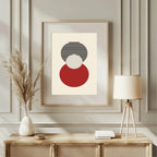Abstract Circles Print | Geometric Shapes | Family & Love Wall Art - Larosier Prints