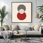 Abstract Circles Print | Geometric Shapes | Family & Love Wall Art - Larosier Prints