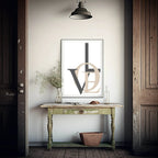 Abstract LOVE Print | Various Colour Options - Larosier Prints