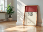 Personalised Monopoly Print | Custom Street Name Wall Art | Bold Typographic Print | Fun Personalised Gift - Larosier Prints