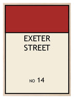 Personalised Monopoly Print | Custom Street Name Wall Art | Bold Typographic Print | Fun Personalised Gift - Larosier Prints