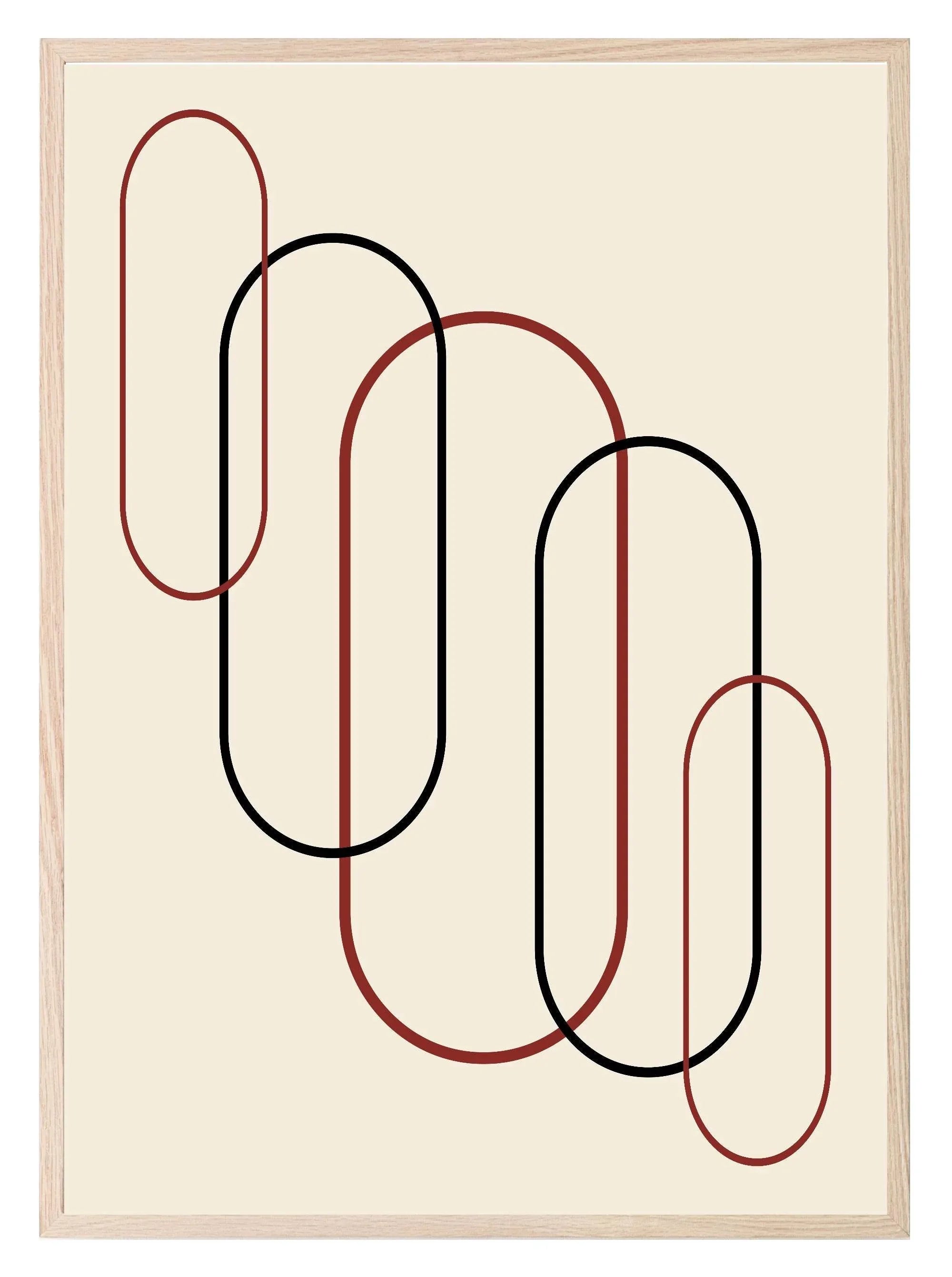 Abstract Circles Print | Family & Love Wall Art - Larosier Prints