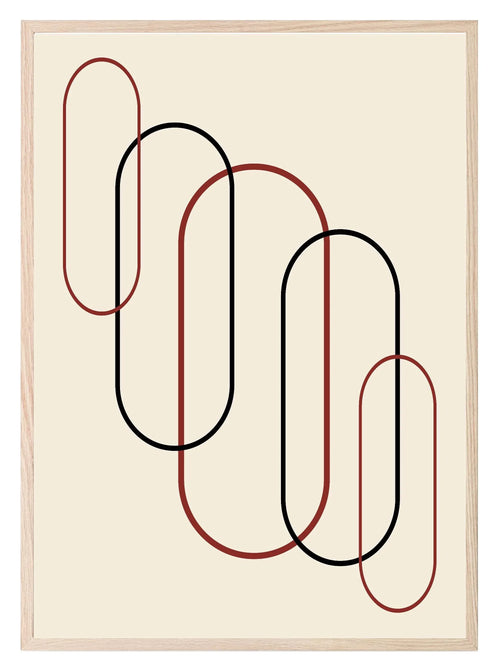 Abstract Circles Print | Family & Love Wall Art - Larosier Prints