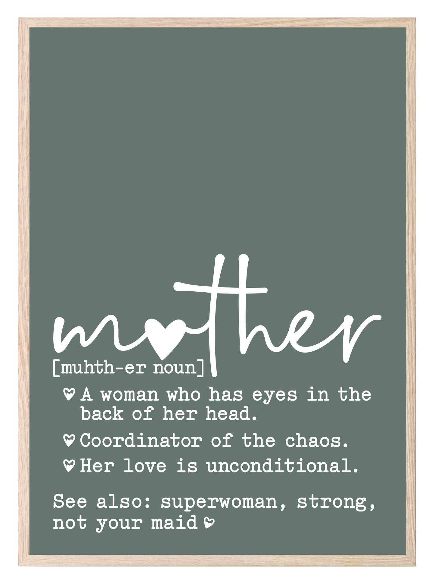 Mother Definition Print | Mother's Day Wall Art